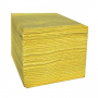 Feuilles absorbantes 2 couches jaunes liquides corrosifs