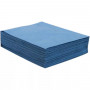 Feuilles absorbantes monocouche bleues Hydrocarbures