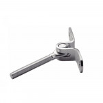 Embout fileté mural articulé inox A4 - Raccordement durable