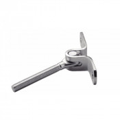 Embout fileté mural articulé inox A4 - Raccordement durable