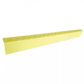 Nez et contremarche Meiser DUPLEIX aluminium laqué jaune ou noir, industrie, ERP, PMR
