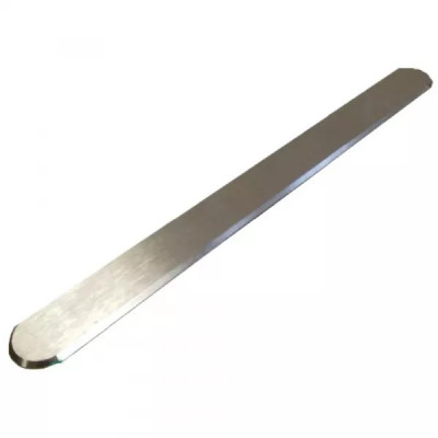 Bande de guidage Meiser CHARLETY (forme longue et arrondie au bout) en Inox brossé ERP, PMR, Industr