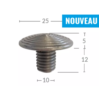 Clou podotactile d'éveil de vigilance à coller ou à sceller WACCESS