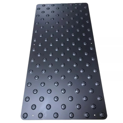 Dalles podo tactile à coller ou visser aluminium anodisé, Corten ou inox Meiser TOLPLOT CLASSIQUE ER