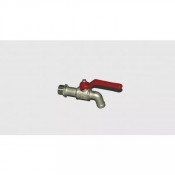 Robinet de soutirage 1/2" laiton nickelé pour fût
