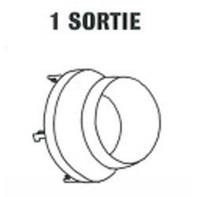 Tête de soufflage 1 sortie pour HPV