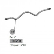 Flexible graissage double armature acier – 2 000 mm – 415 bar – Sans raccord – Samoa