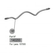 Flexible graissage double armature acier – 2 000 mm – 415 bar – Sans raccord – Samoa