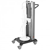 Élévateur pneumatique mobile simple colonne avec inducteur – PM35 – Seaux 20 kg – Samoa