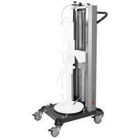 Élévateur pneumatique mobile simple colonne avec inducteur – PM35 – Seaux 20 kg – Samoa