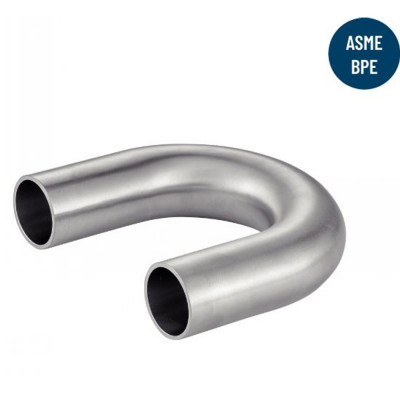 Coude 180 degrés à souder - équipement industriel en Inox & Métal