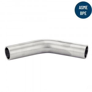 Coude 45 degrés à souder équipement industriel en Inox et Métal
