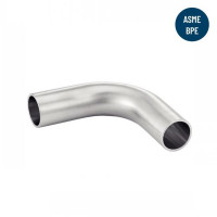 Coude 92 degrés à souder ASME BPE en inox et métaux Coude 92 degrés à souder ASME BPE en inox et métaux