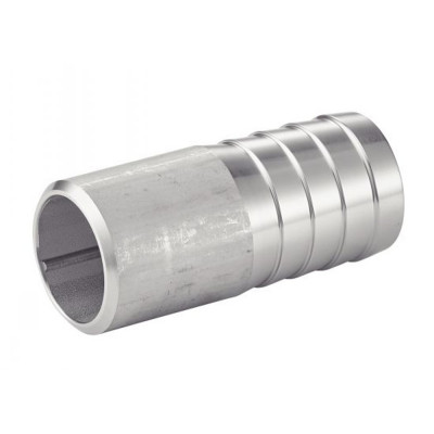 Adaptateur cylindrique lisse cannelé inox 316L pour raccordements
