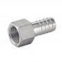 Adaptateur hexagonal femelle cannelé gaz inox 316 - Raccord
