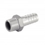 Adaptateur hexagonal mâle cannelé gaz conique inox 316