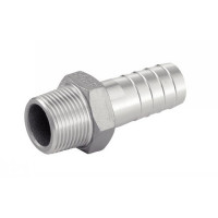 Adaptateur hexagonal mâle cannelé gaz conique inox 316 Adaptateur hexagonal mâle cannelé gaz conique inox 316