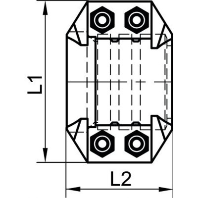 Coquille de serrage boulonnée inox 316 - Flexible aluminium