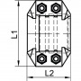 Coquille de serrage boulonnée inox 316 - Flexible aluminium