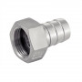 écrou tournant cannelé inox 316L pour un raccordement durable