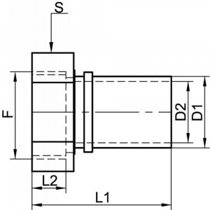 Raccord écrou tournant gaz inox 316 - Douille lisse collier