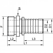 Raccord fileté mâle gaz cylindrique inox 316 - Haute qualité