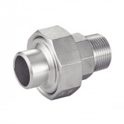 Raccords union mâle gaz conique inox 316 - qualité supérieure