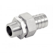 Raccords union mâle gaz conique inox 316L - Norme NPT