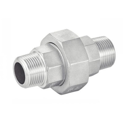 Raccords union mâle mâle inox 316 - Gaz conique moulé