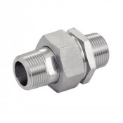 Raccords union mâle mâle NPT inox 316L - Étanchéité gaz
