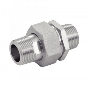 Raccords union mâle mâle NPT inox 316L - Étanchéité gaz