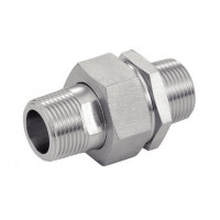 Raccords union mâle mâle NPT inox 316L - Étanchéité gaz