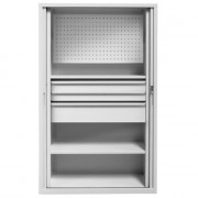 Armoire d'atelier à portes rideaux personnalisables