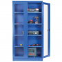 Armoire d'atelier à portes vitrées