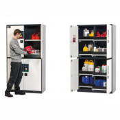 Armoire phytosanitaire avec compartiments