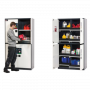 Armoire phytosanitaire avec compartiments
