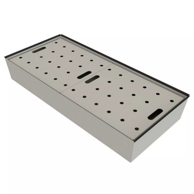 Bac de rétention 66 litres en acier peint pour armoire PROline 12/20 F90 2 portes