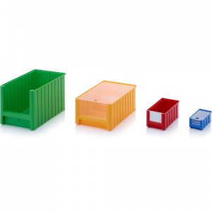 Bacs de rangement avec fenêtres