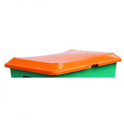 Couvercle empilable orange pour bac