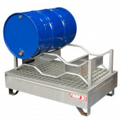 Bac de Rétention Acier Galvanisé 220l - 2 Fûts - 1230x830mm