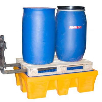 Bac de Rétention 240l - 2 Fûts - 1310x910mm