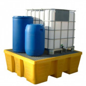Bac de Rétention Acier Galvanisé 1000l - 1 Fûts - 1740x1450mm