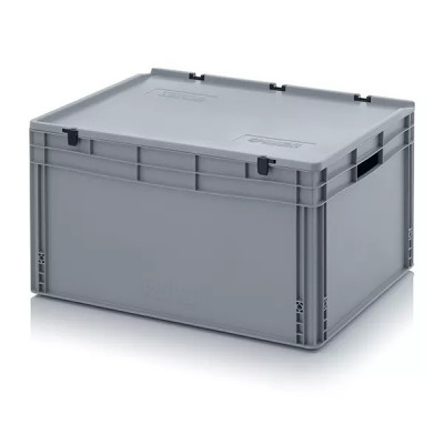 Bac Euronorm 800 x 600 mm avec couvercle