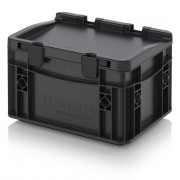 Bacs Euro ESD avec couvercle à charnières,  2 litres à 228 litres
