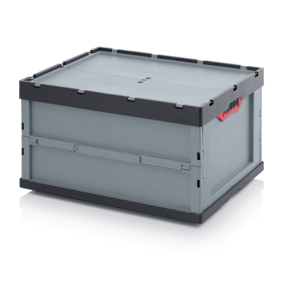 Bac Pliable Euronorm 800 x 600 mm avec couvercle