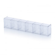 Bloc-tiroirs basculants – Dimensions 60 x 9,1 x 11,3 cm – Module de 6 tiroirs