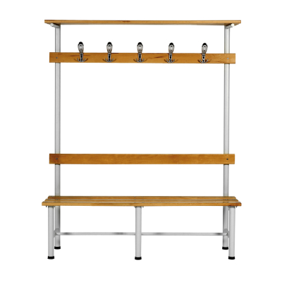 Banc vestiaire avec tablette porte-paquet - 3 places