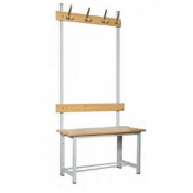 Banc vestiaire en acier et bois - 2 à 4 places