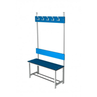 Banc vestiaire en acier et phénolique - 3 à 5 places Banc vestiaire en acier et phénolique - 3 à 5 places