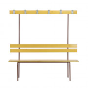 Banc vestiaire en bois massif - 3 places
